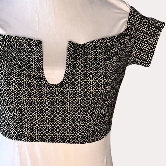 Intimately Free People Lucky Now Brami Crop Top Off Shoulder Black Combo XS NWT - Picture 3 of 6